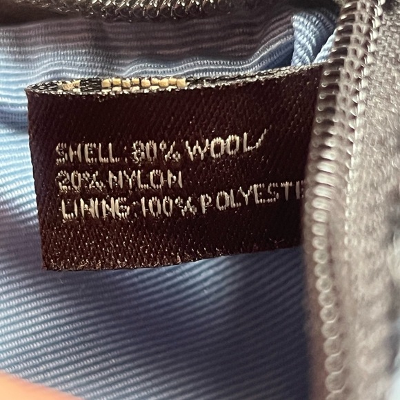 Vintage COACH Blue/BrownTweed Wristlet - Picture 9 of 9